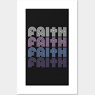 Faith Retro seventies style Posters and Art